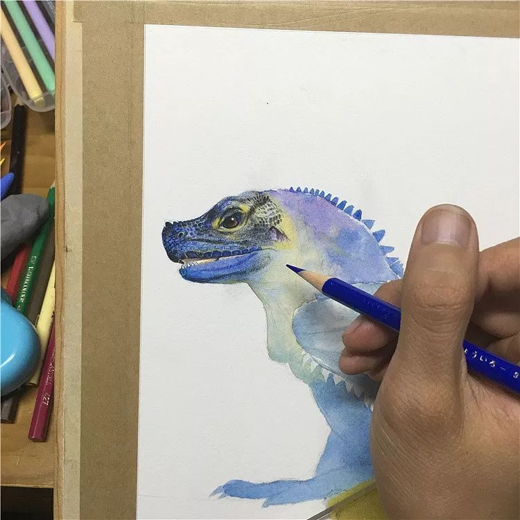 拥有800万超高人气，看看这位大神，是如何用水溶彩……