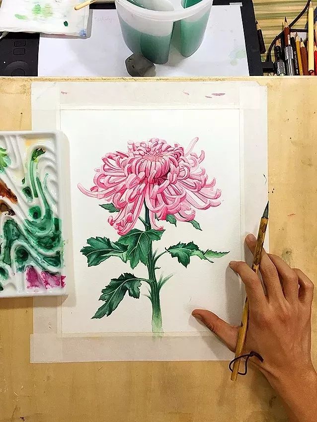 拥有800万超高人气，看看这位大神，是如何用水溶彩……