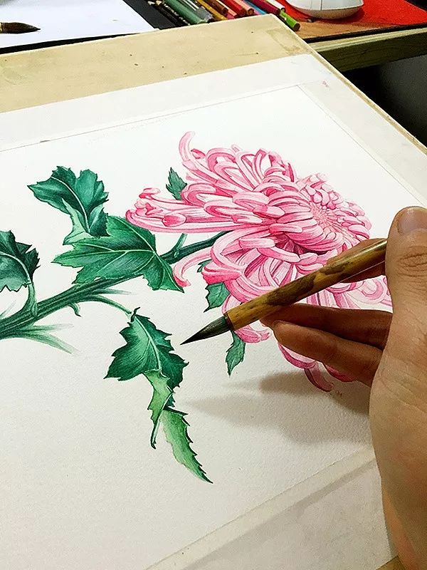 拥有800万超高人气，看看这位大神，是如何用水溶彩……