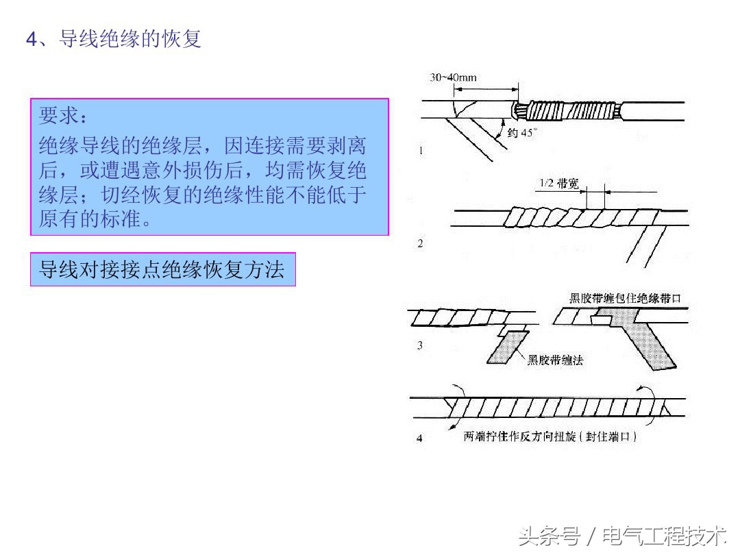 电工老师教你七种常用的电线接法,电工最全的电线连接方法