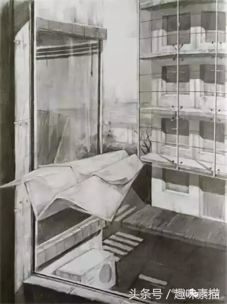 清华美院素描高分卷赏评,清华美院临摹千里江山图