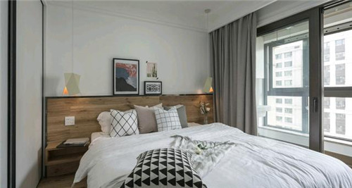 灰色墙面装修案例89㎡北欧全灰墙面设计