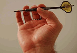 扑克飞镖正确手势图解,飞镖握镖的正确姿势