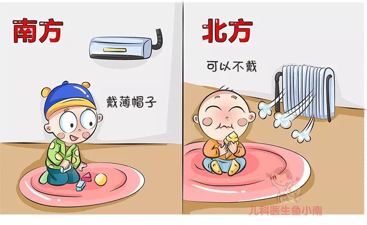 屋里冷宝宝不戴帽子头会冻坏吗,不同的温度如何给宝宝戴帽子