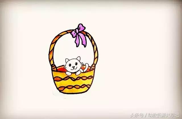 可爱萌萌哒小猫咪简笔画,怎么画可爱呆萌的小猫咪的简笔画