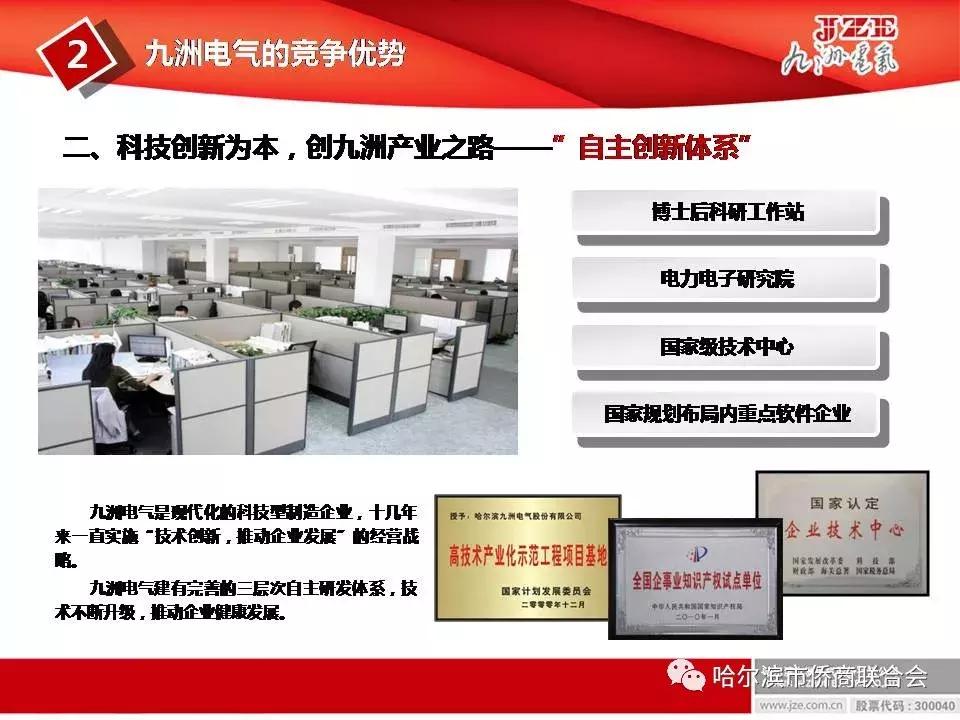 「会企推介」哈尔滨九洲电气股份有限公司