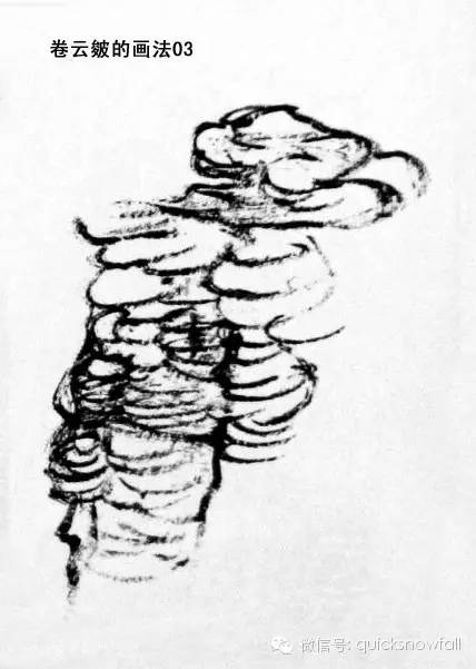 山水画斧劈皴山石画法,阿金山水画技法山石画法