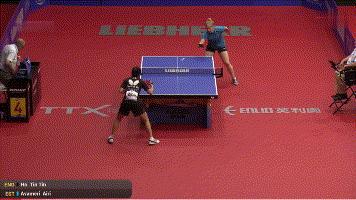 霍婷婷直板打法视频,国内打直板生胶最好的女选手之一