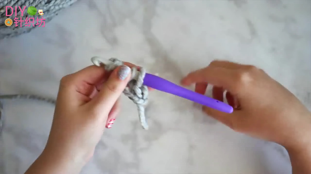 「时尚针织」平针钩织保暖长筒毛线袜