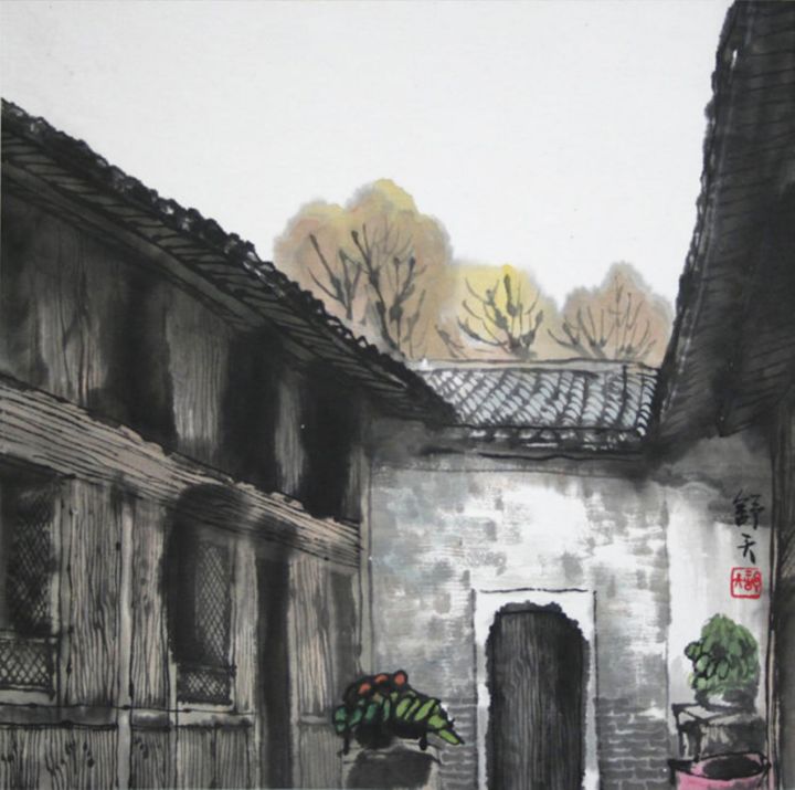 曹天舒水墨画欣赏,曹天舒水墨作品