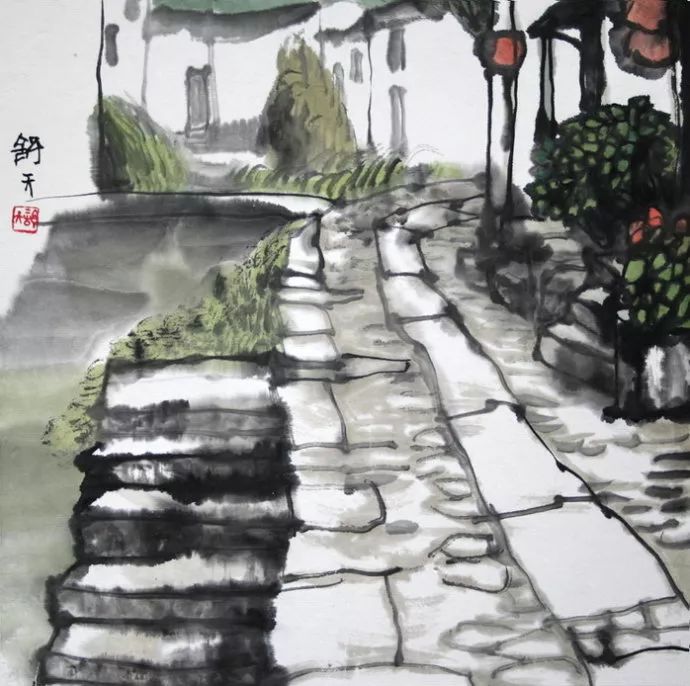 曹天舒水墨画欣赏,曹天舒水墨作品