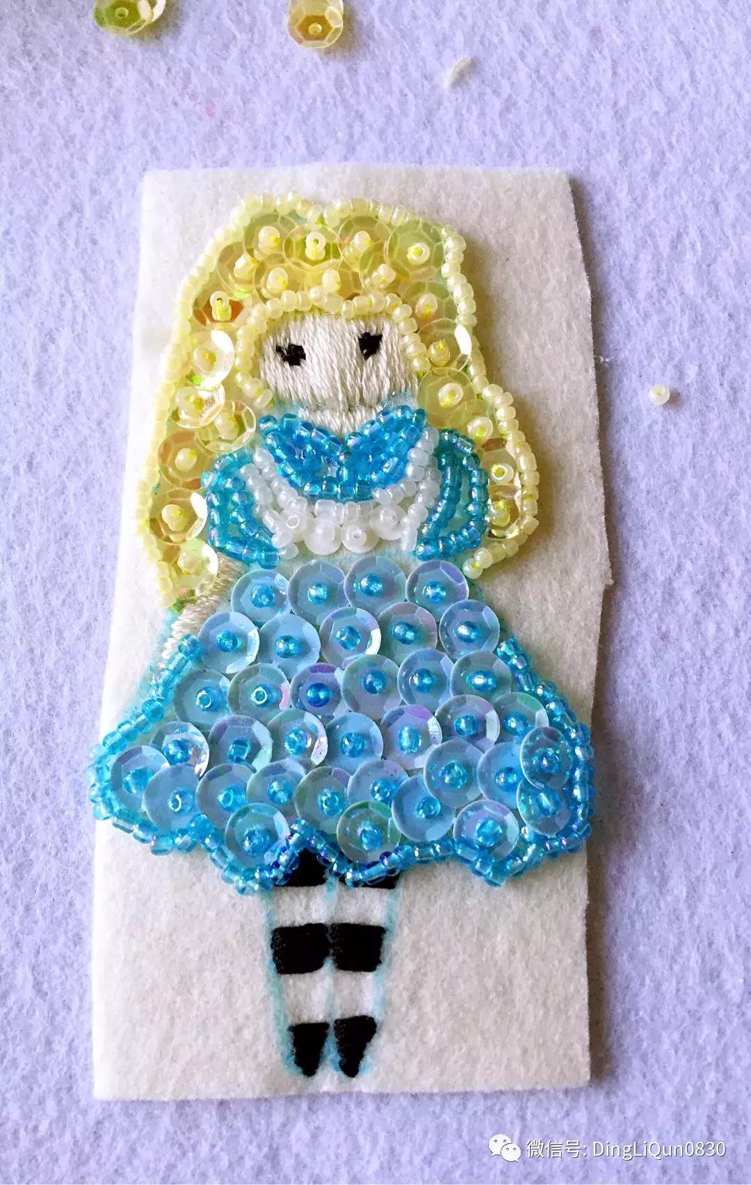 串珠刺绣教程图解,串珠刺绣手工