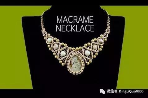 绳编宝石吊坠教程,石头吊坠穿珠子编绳教程