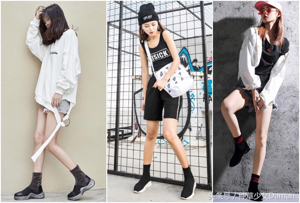 秋冬不要再露脚踝了,开叉高帮鞋露脚踝