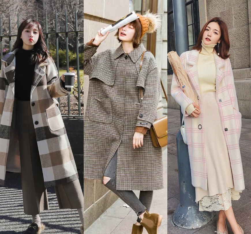 格子大衣和毛衣怎么搭配,格子大衣内搭什么颜色的毛衣好