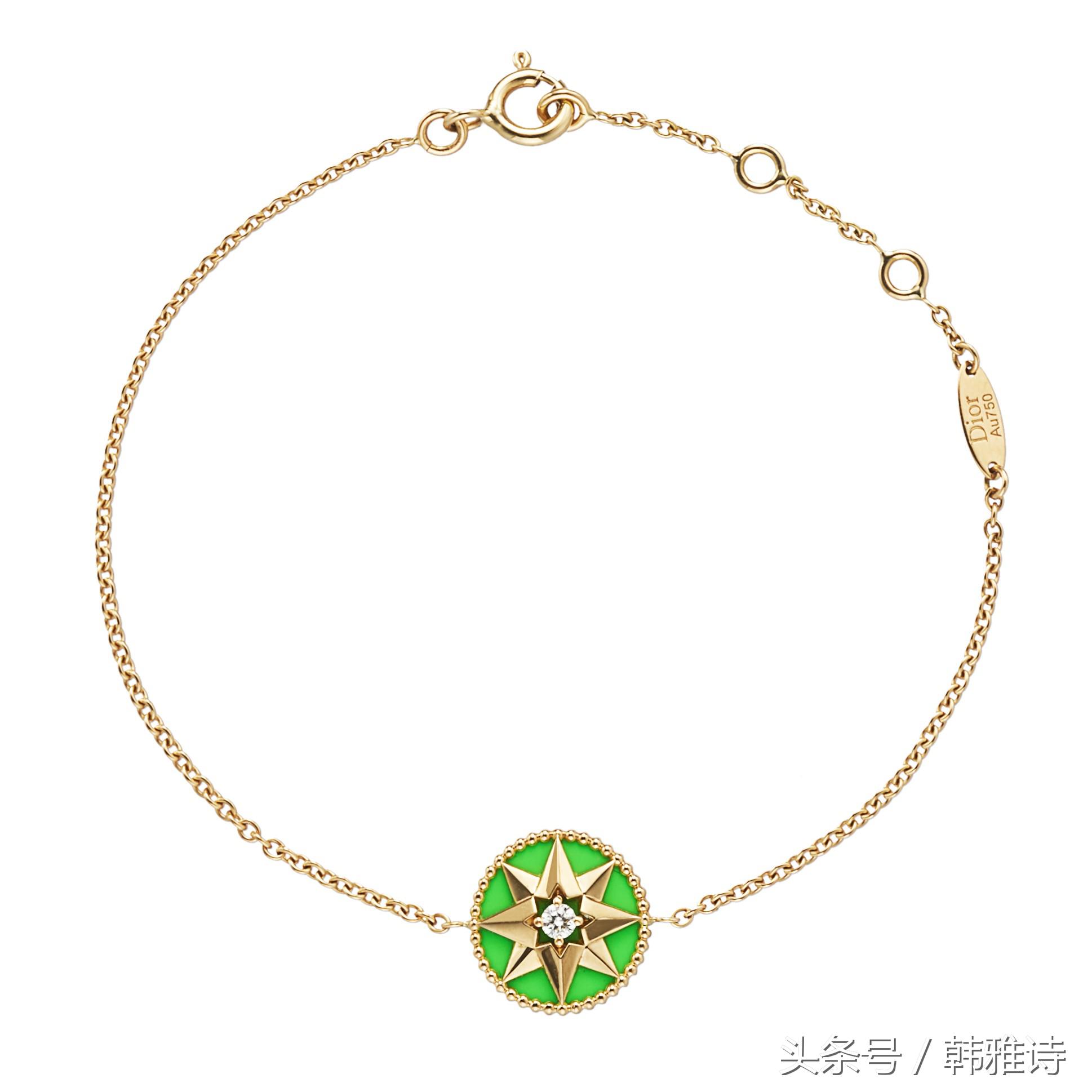 dior迪奥八芒星罗盘手链女,dior的罗盘玫瑰手链