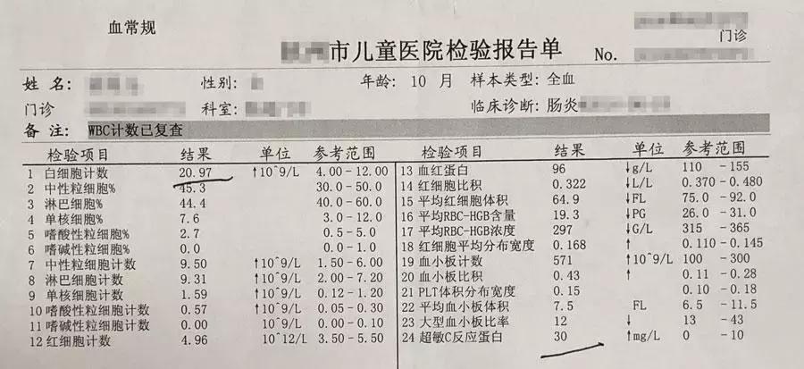 小孩有没有贫血怎么看血项,小朋友有没有贫血看哪个指标