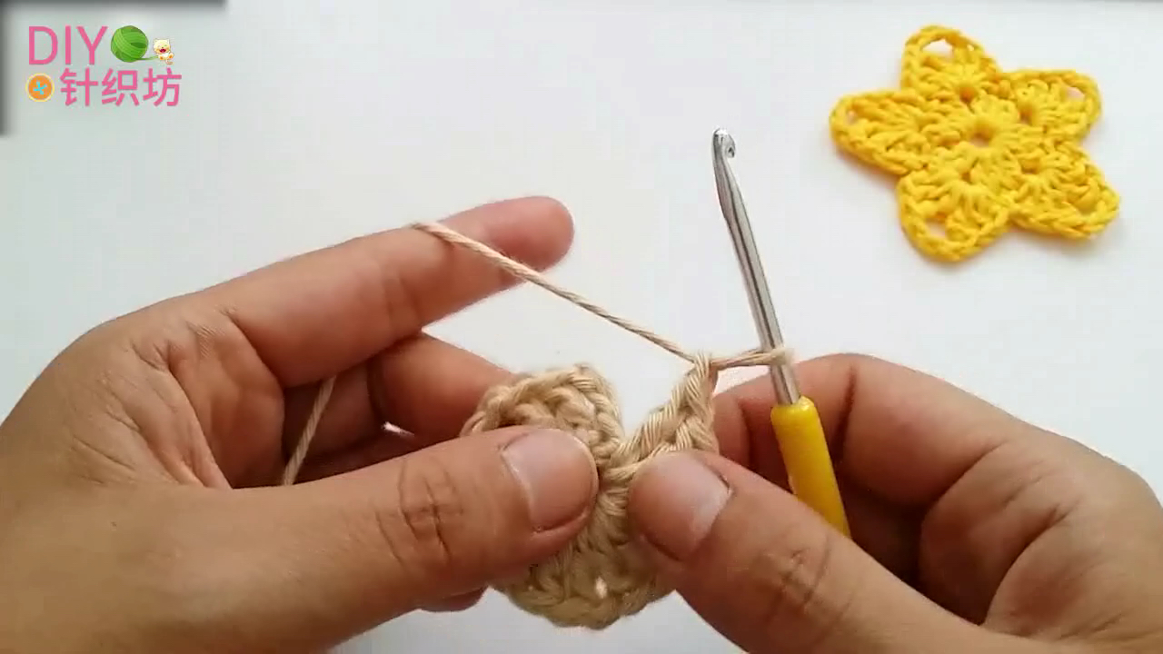 简单好看毛线杯垫,针织杯垫教程新手简单款
