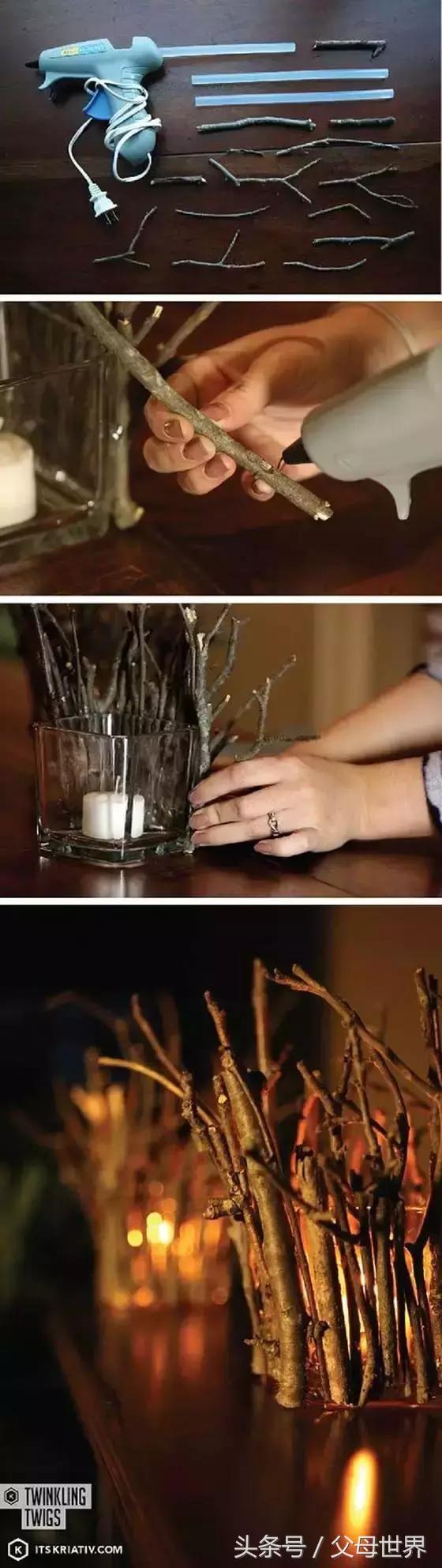 用枯枝落叶做成的简单艺术品,幼儿园秋天的落叶艺术品