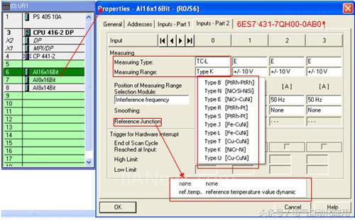 西门子plc热电偶模块编程,西门子at04模块与热电偶接线