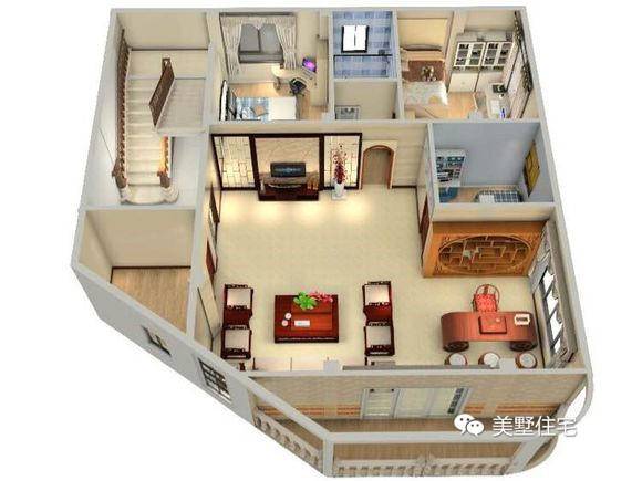 *东王广**先生小户型建别墅，加个复式楼，造价30万堪称村里最美！