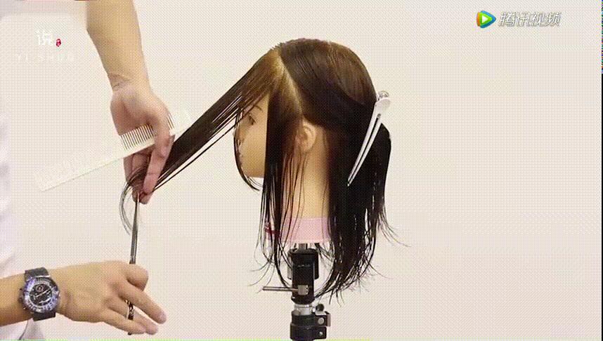 零基础剪长碎发最快的方法,粗头发怎样剪自然的碎发