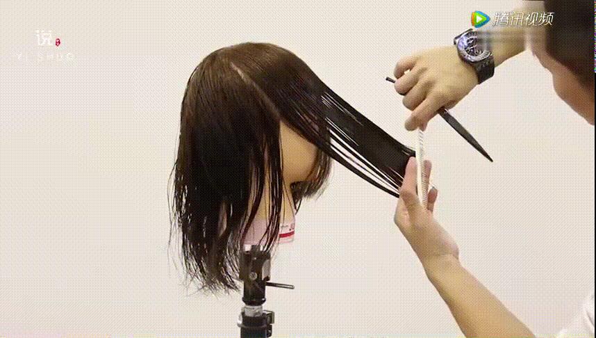 零基础剪长碎发最快的方法,粗头发怎样剪自然的碎发