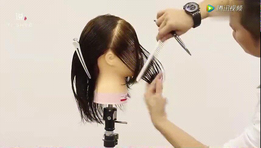 零基础剪长碎发最快的方法,粗头发怎样剪自然的碎发