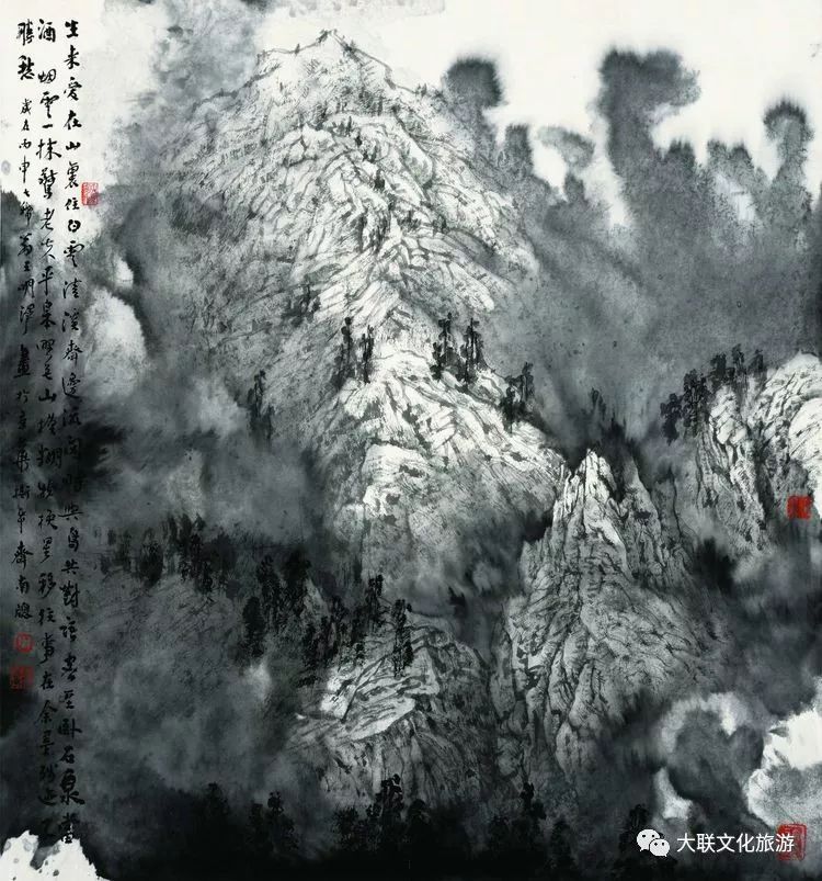 北派山水名家邀请展,荆山楚水山水作品欣赏