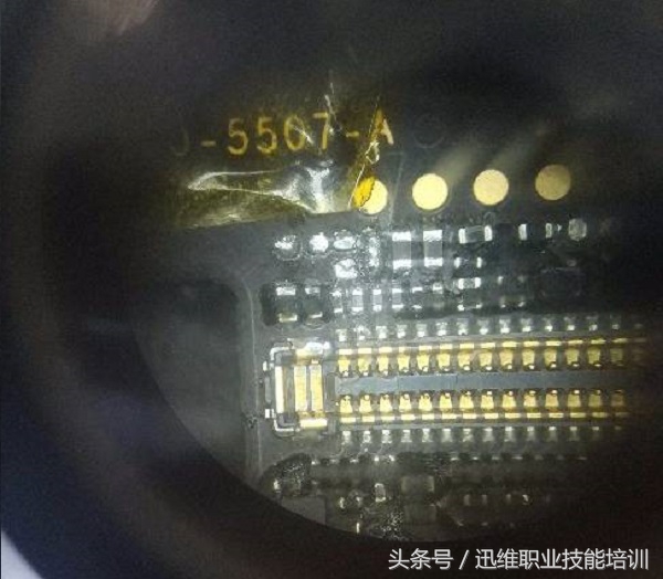 iphone主板断裂修复,二手iphone用了没多久主板就坏了
