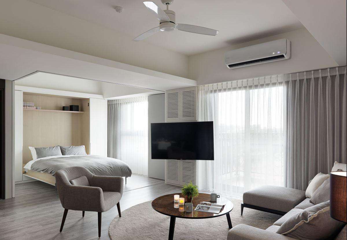 小面积客厅阳台改书房装修效果图,农村建房子客厅面积规格多少合适