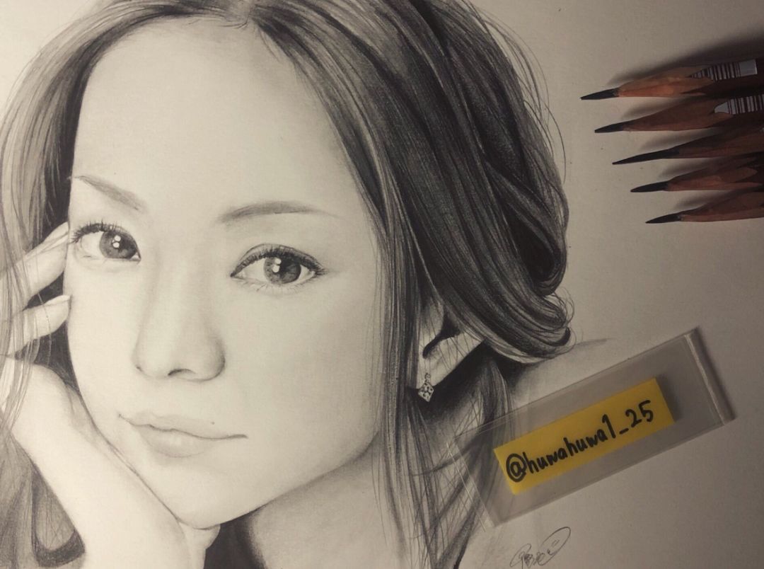 失明女孩铅笔画,保护视力守护心灵素描画