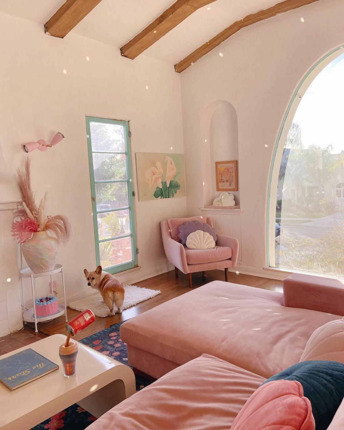 粉色系少女心装修,糖果色家装