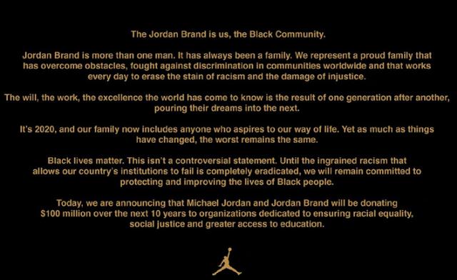 乔丹对抗种族主义,迈克尔乔丹为种族问题发声