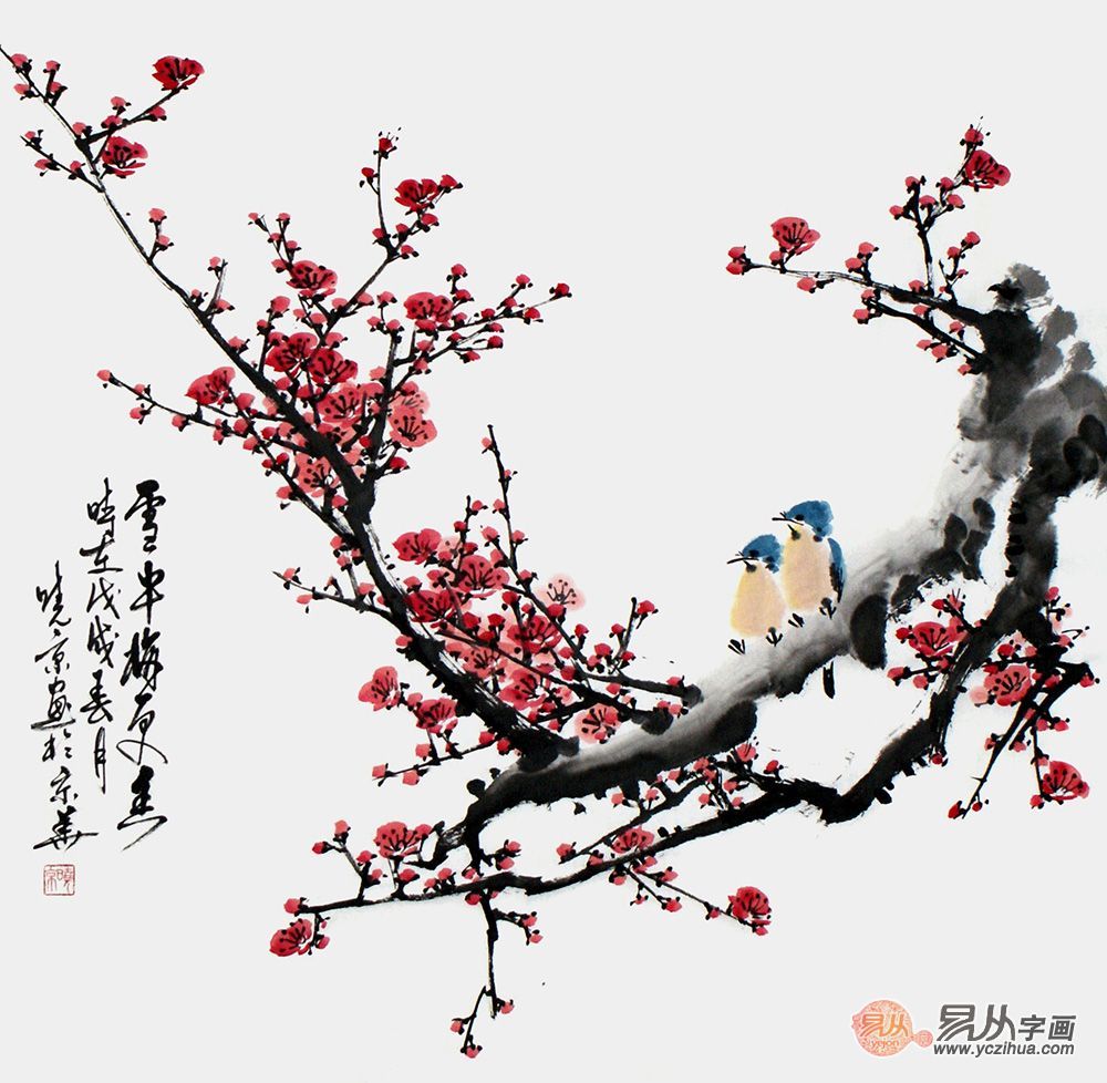 中国画梅兰竹菊四君子赏析,梅兰竹菊国画作品欣赏图文