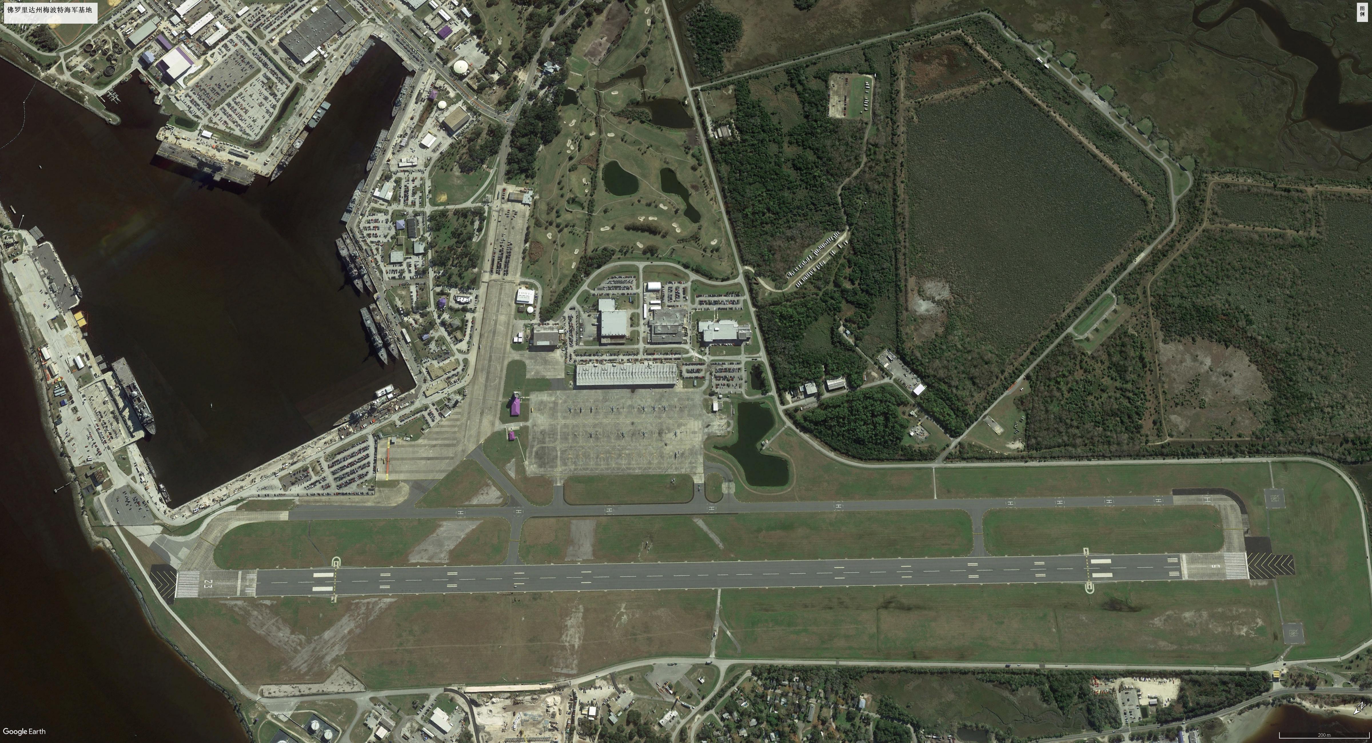 卫星地图观看美军海外军事基地,美军军事基地真实影像