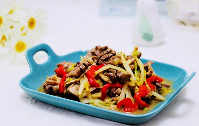 鸡胗肉丝大白菜,鸡胗炖大白菜怎么做