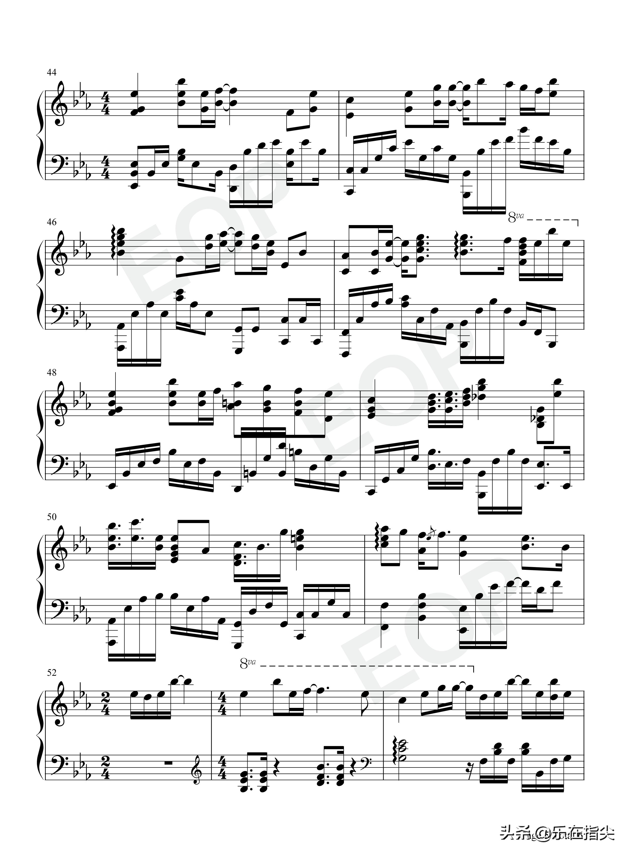 雪花落下钢琴曲五线谱,冰糖炖雪梨雪花落下简谱