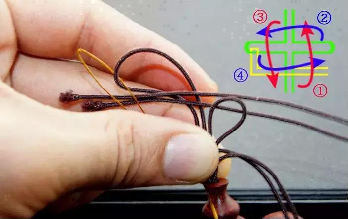 手串穿珠子打结教程慢动作简单,单绳穿珠子打结方法图解