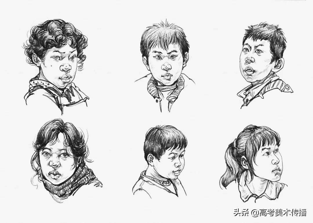 速写五官技法,速写五官的画法精讲