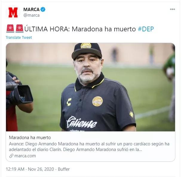 一代球王马拉多纳为何死亡,球王传奇马拉多纳因病