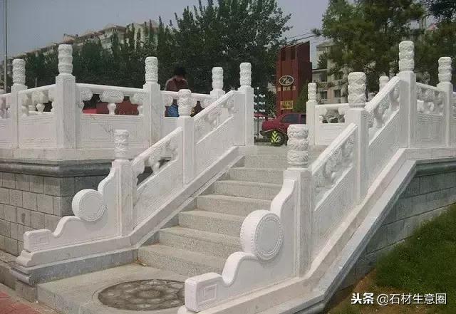 100种石材栏杆图片大全,汉白玉石柱栏杆多少钱一米
