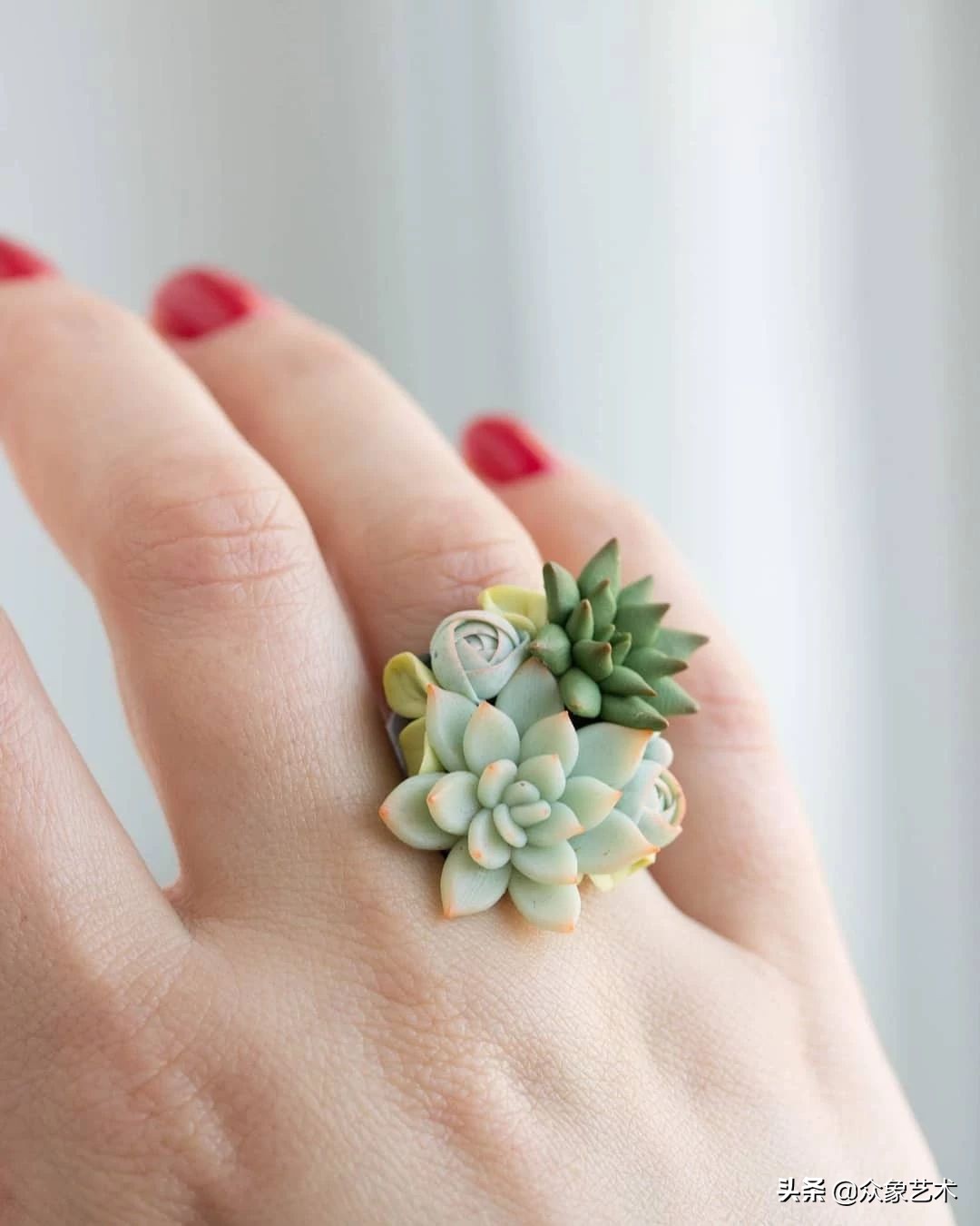 多肉软陶制作,多肉软陶制作方法