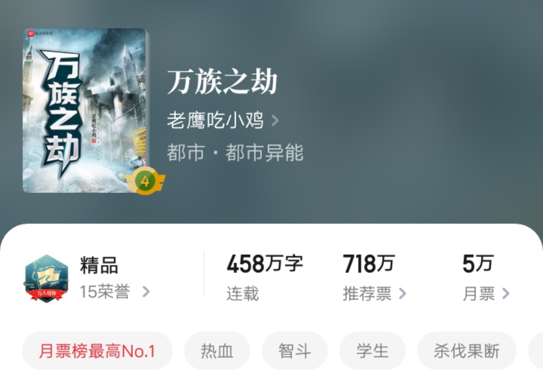 2020年最火小说,起点2020年小说排行榜前十名