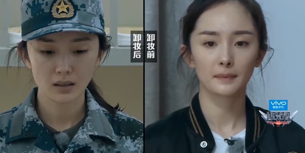 明星卸妆前后对比赵丽颖,明星卸妆前后对比