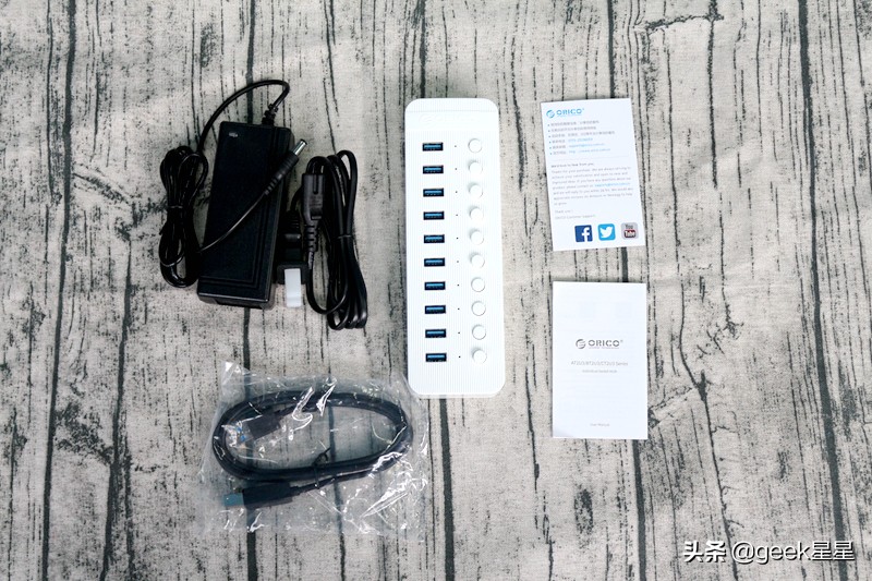 oricousb透明分控集线器,oricousb3.0集线器拆解