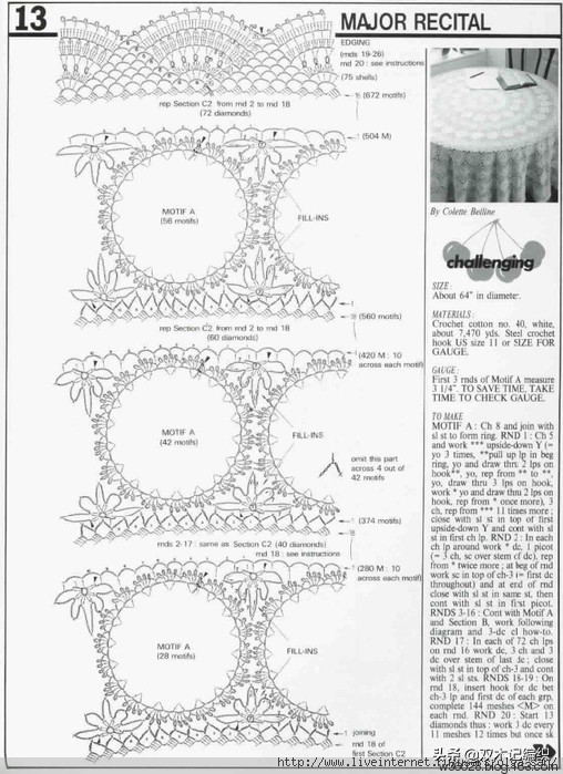 洛可可风蕾丝古典钩针桌布,钩针编织蕾丝长方形沙发巾图解
