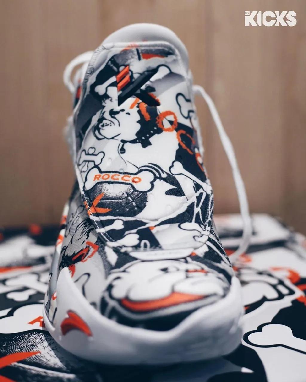 nba球员上脚安踏,nba球员上脚球鞋欧文4绿橙粉