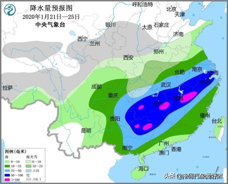 1月中旬寒潮预测天气变化,南方未来几天出现了雨雪天气