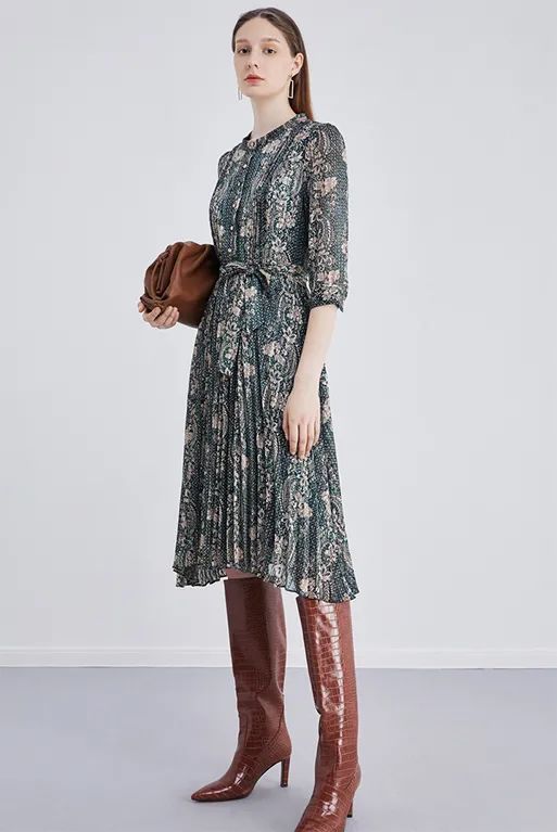 秋天必备的长袖连衣裙谁穿谁好看,秋天连衣裙6岁